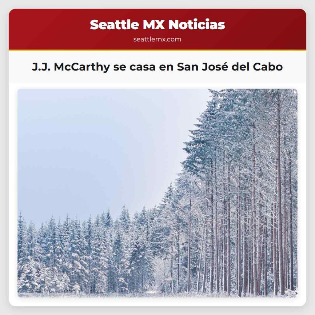 J.J. McCarthy se casa en San José del Cabo