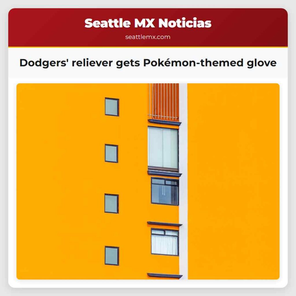 Dodgers' reliever gets Pokémon-themed glove