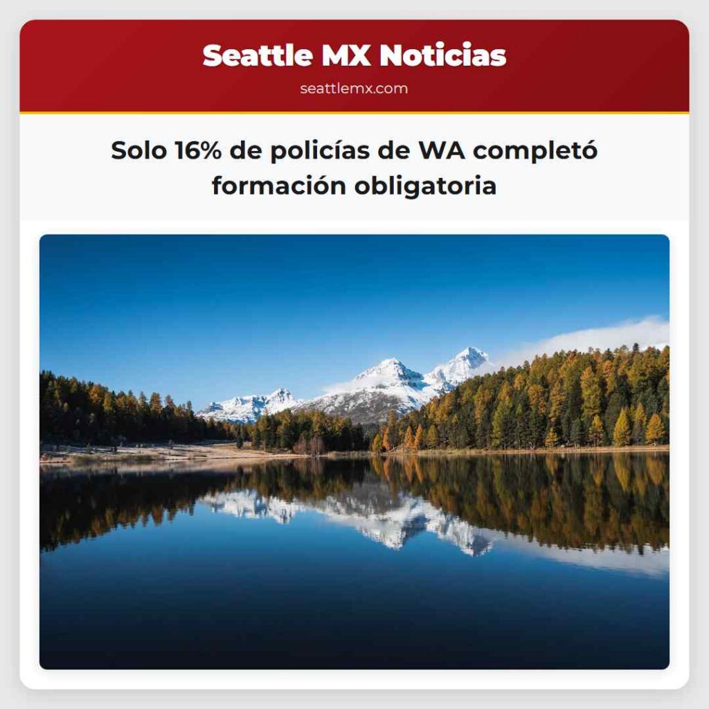 Solo 16% de policías de WA completó formación