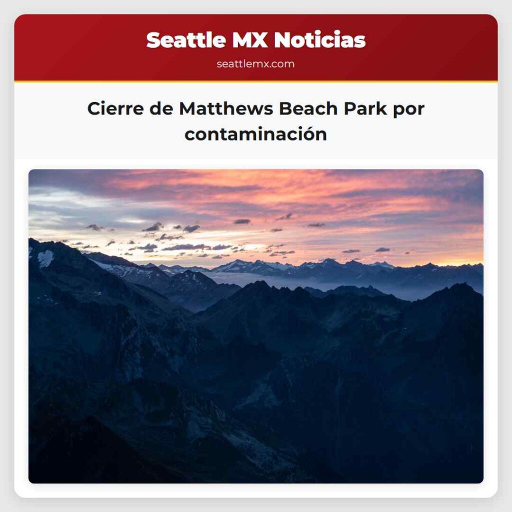 Cierre de Matthews Beach Park por contaminación
