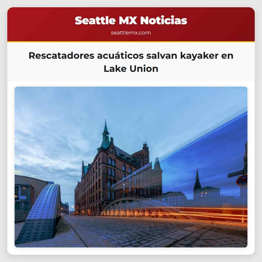 Rescatadores acuáticos salvan kayaker en Lake