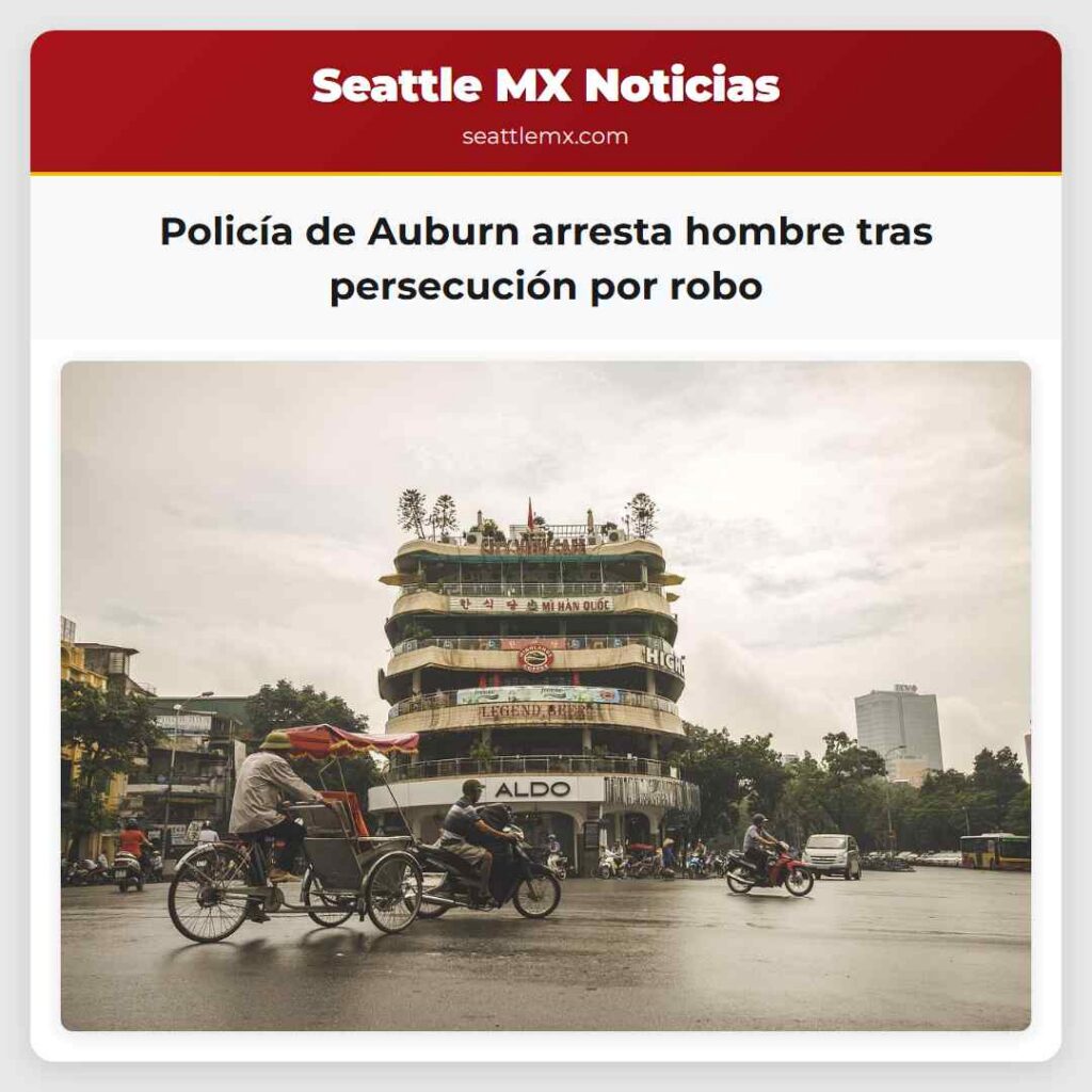 Policía de Auburn arresta hombre tras persecución
