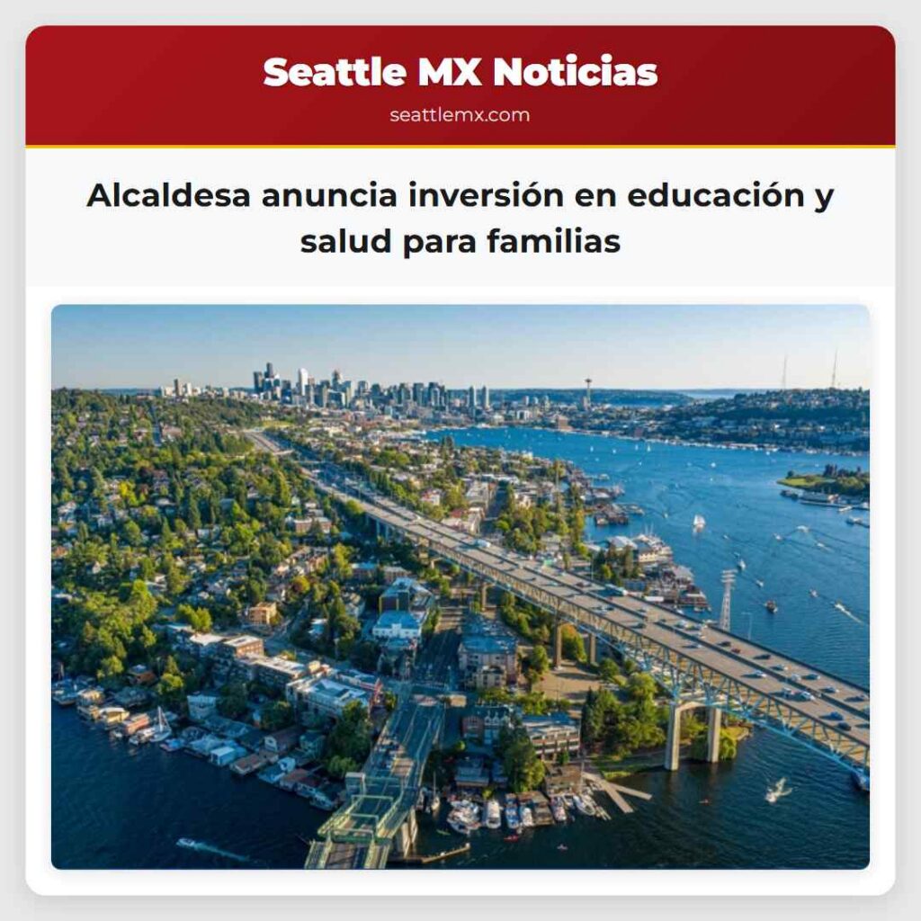 Alcaldesa anuncia inversión en educación y salud