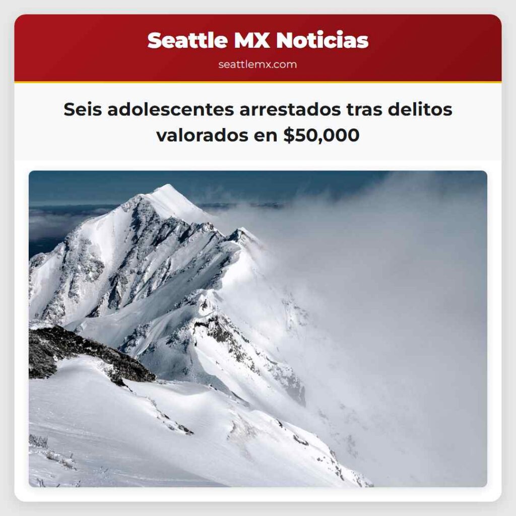 Seis adolescentes arrestados tras delitos