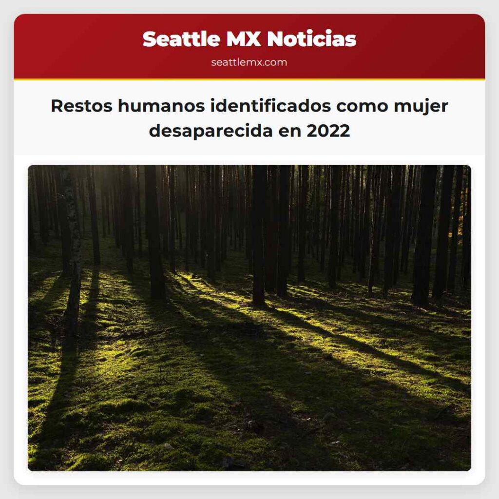 Restos humanos identificados como mujer