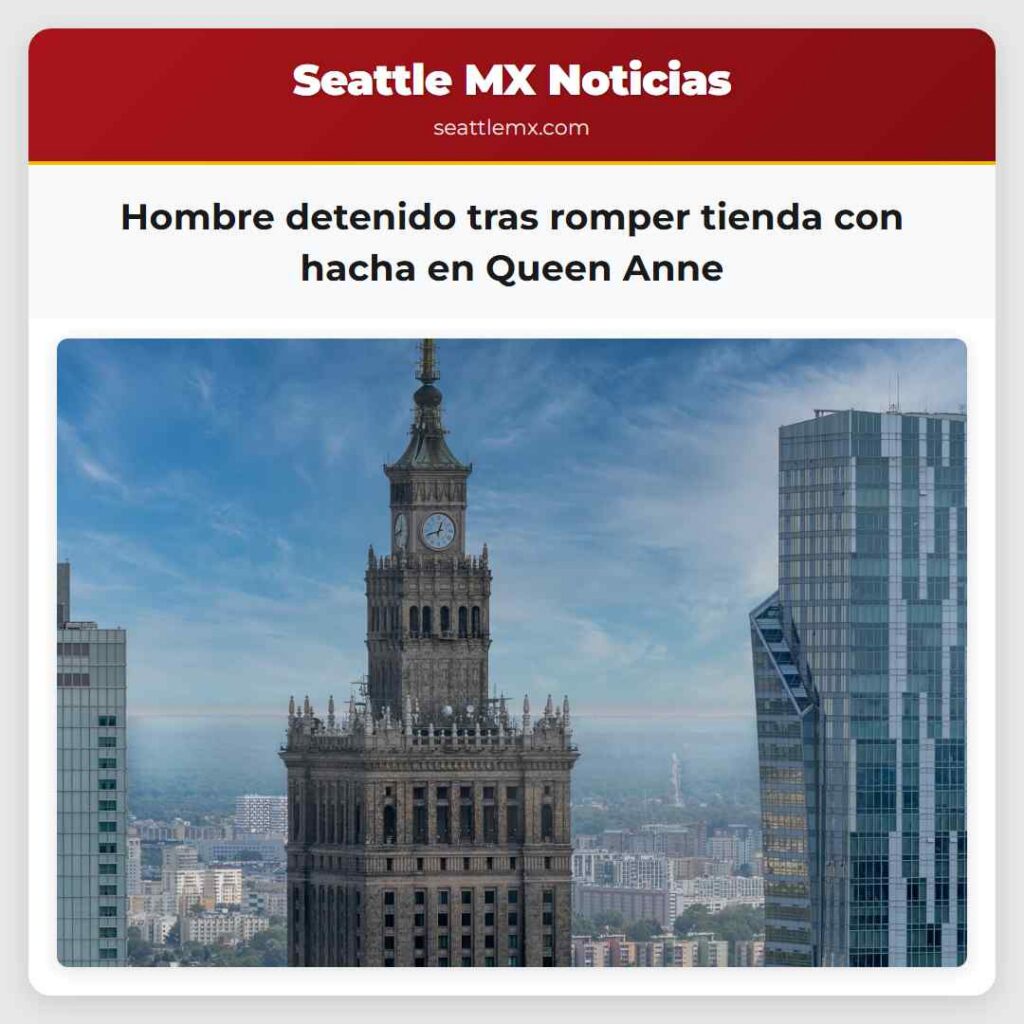 Hombre detenido tras romper tienda con hacha en