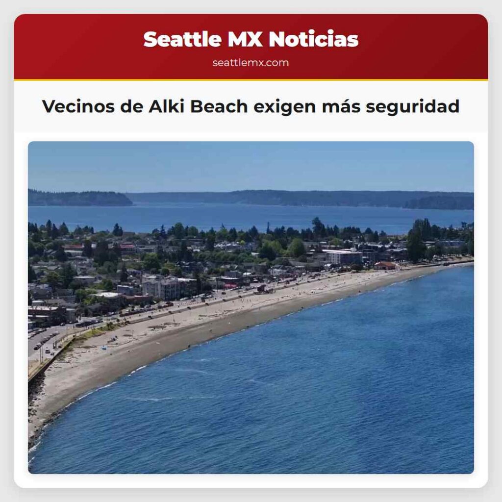 Vecinos de Alki Beach exigen más seguridad