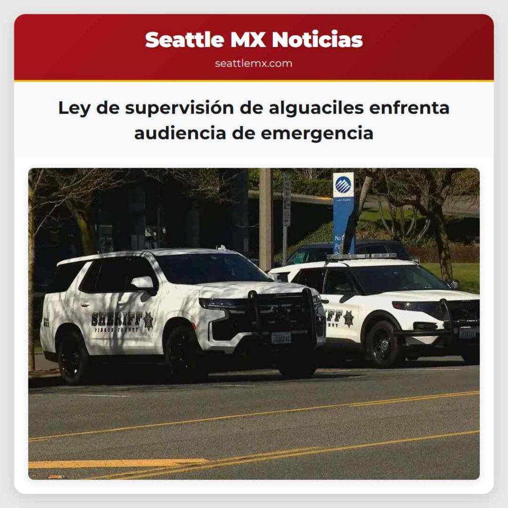 Ley de supervisión de alguaciles enfrenta