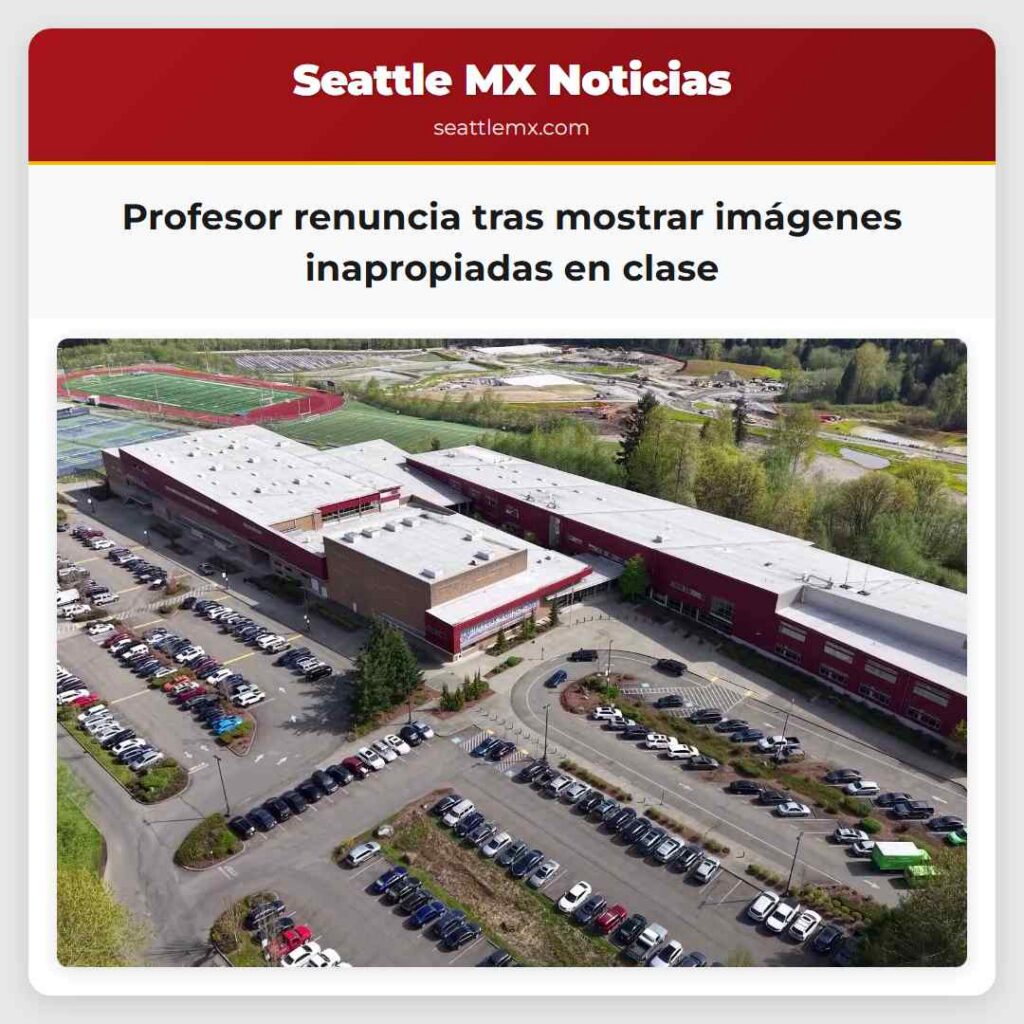 Profesor renuncia tras mostrar imágenes