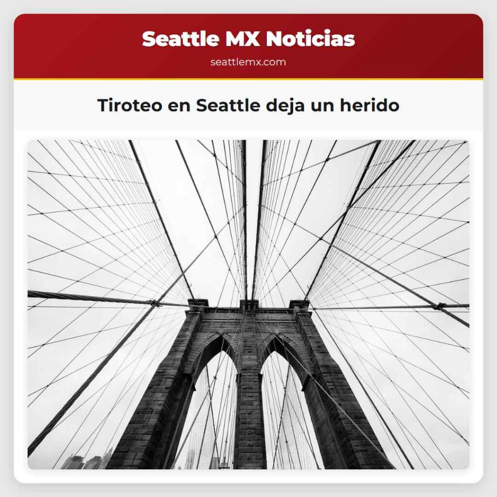 Tiroteo en Seattle deja un herido
