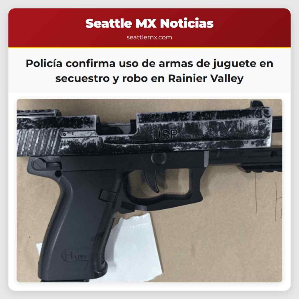 Policía confirma uso de armas de juguete en
