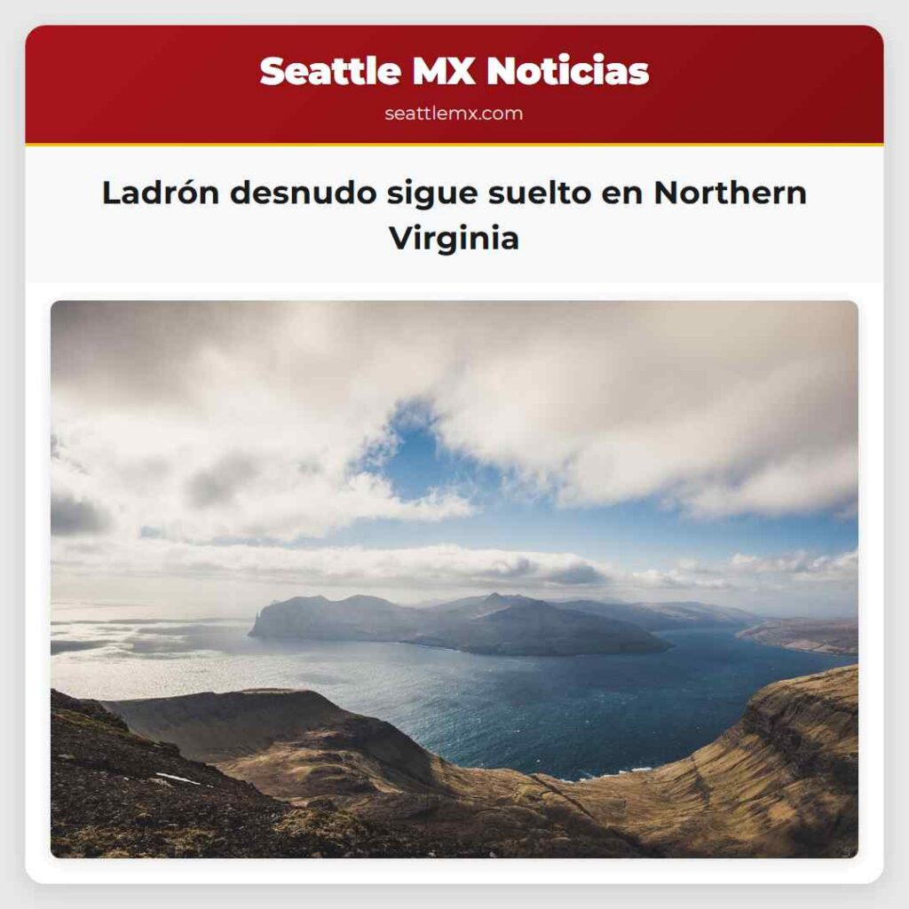 Ladrón desnudo sigue suelto en Northern Virginia