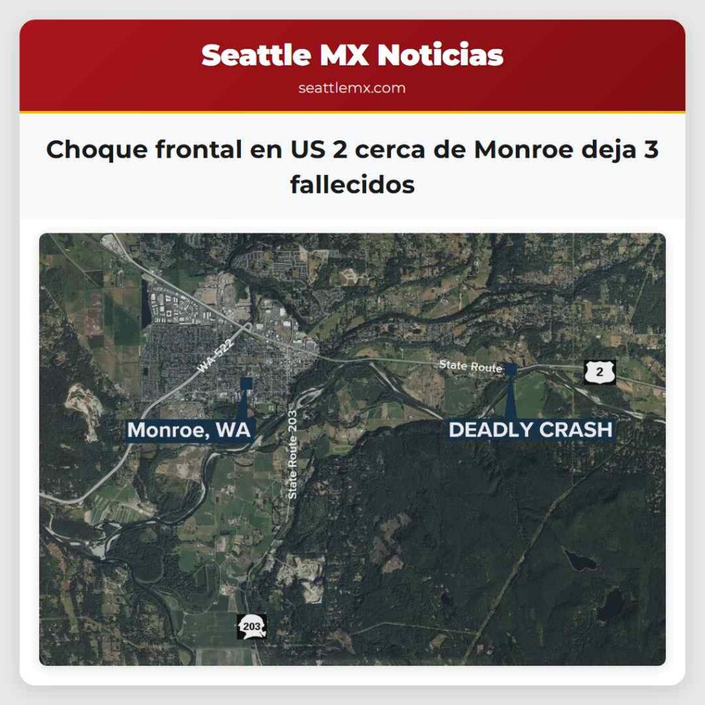 Choque frontal en US 2 cerca de Monroe deja 3
