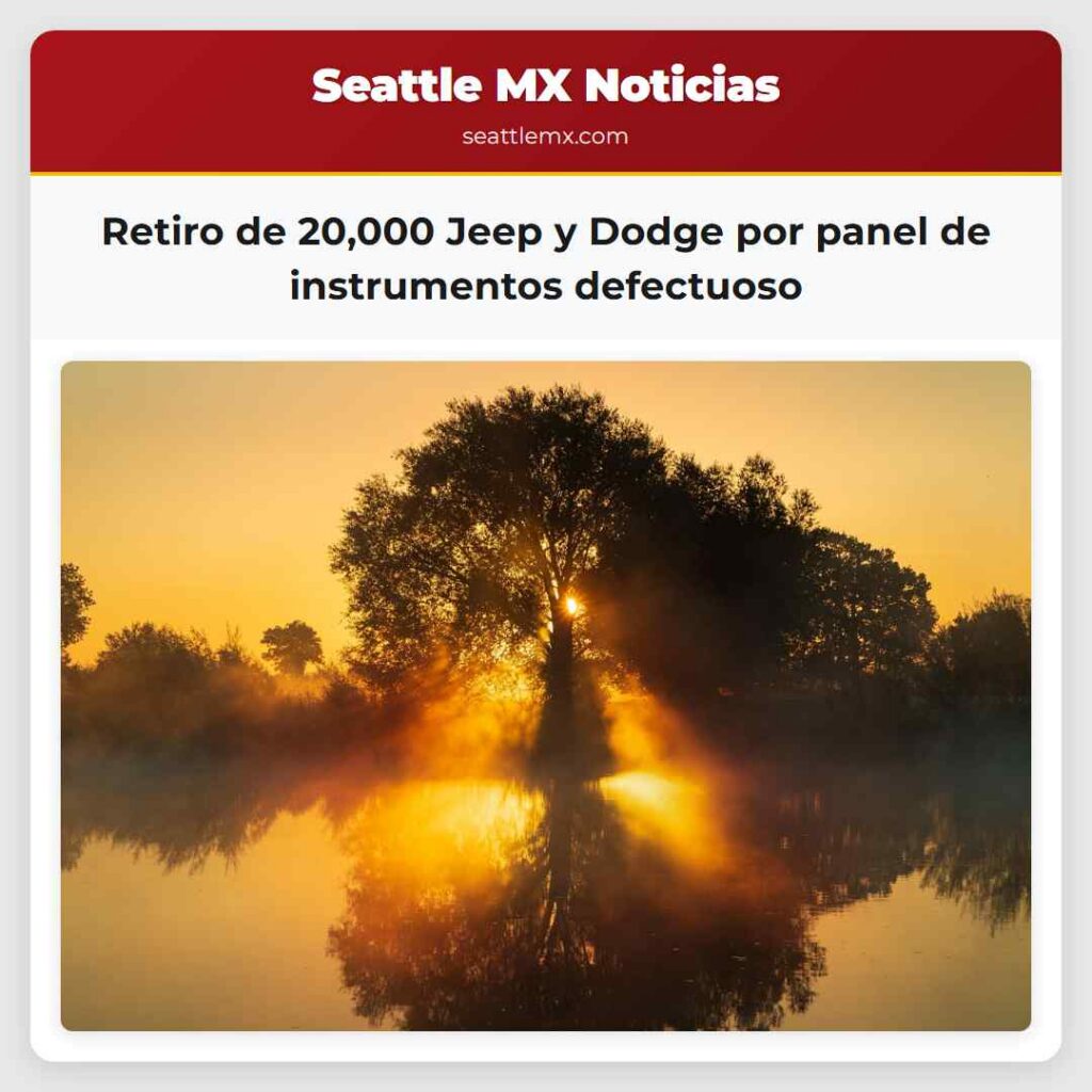Retiro de 20,000 Jeep y Dodge por panel de