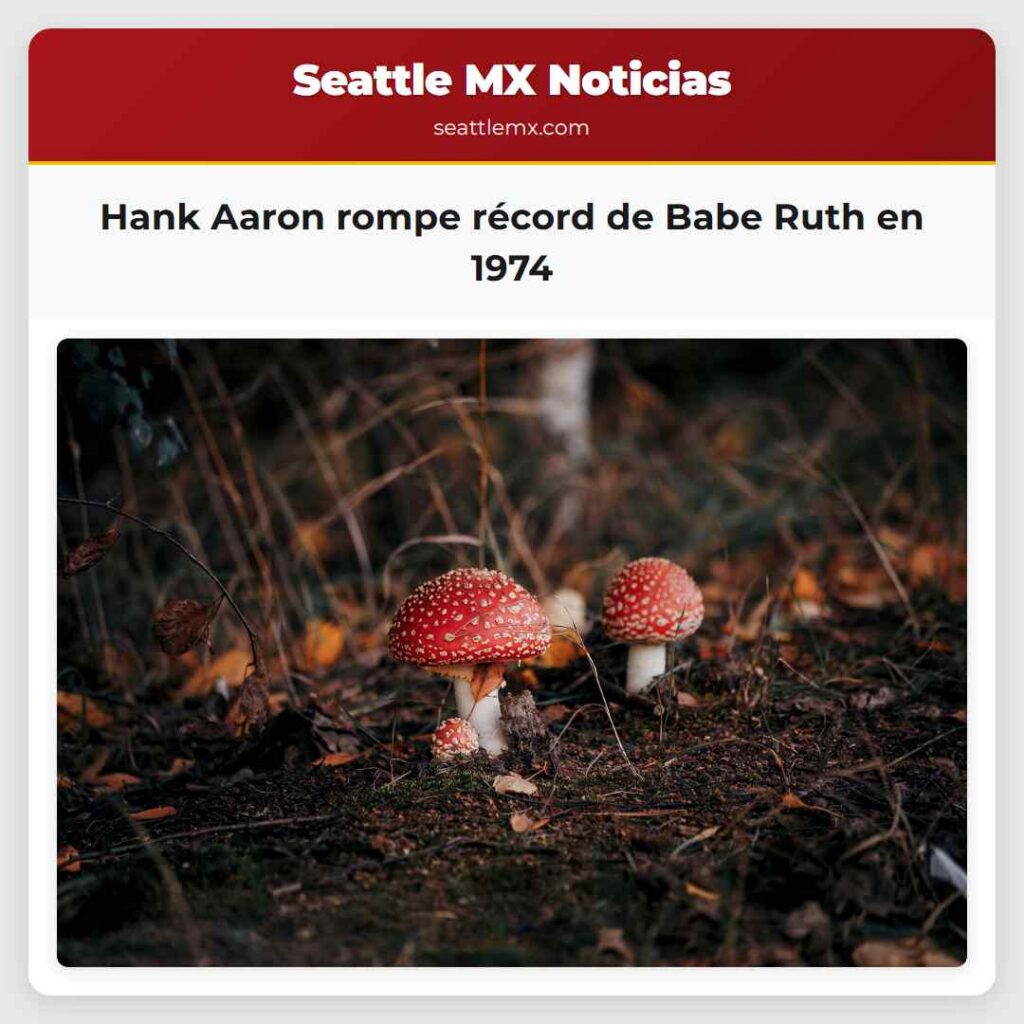 Hank Aaron rompe récord de Babe Ruth en 1974