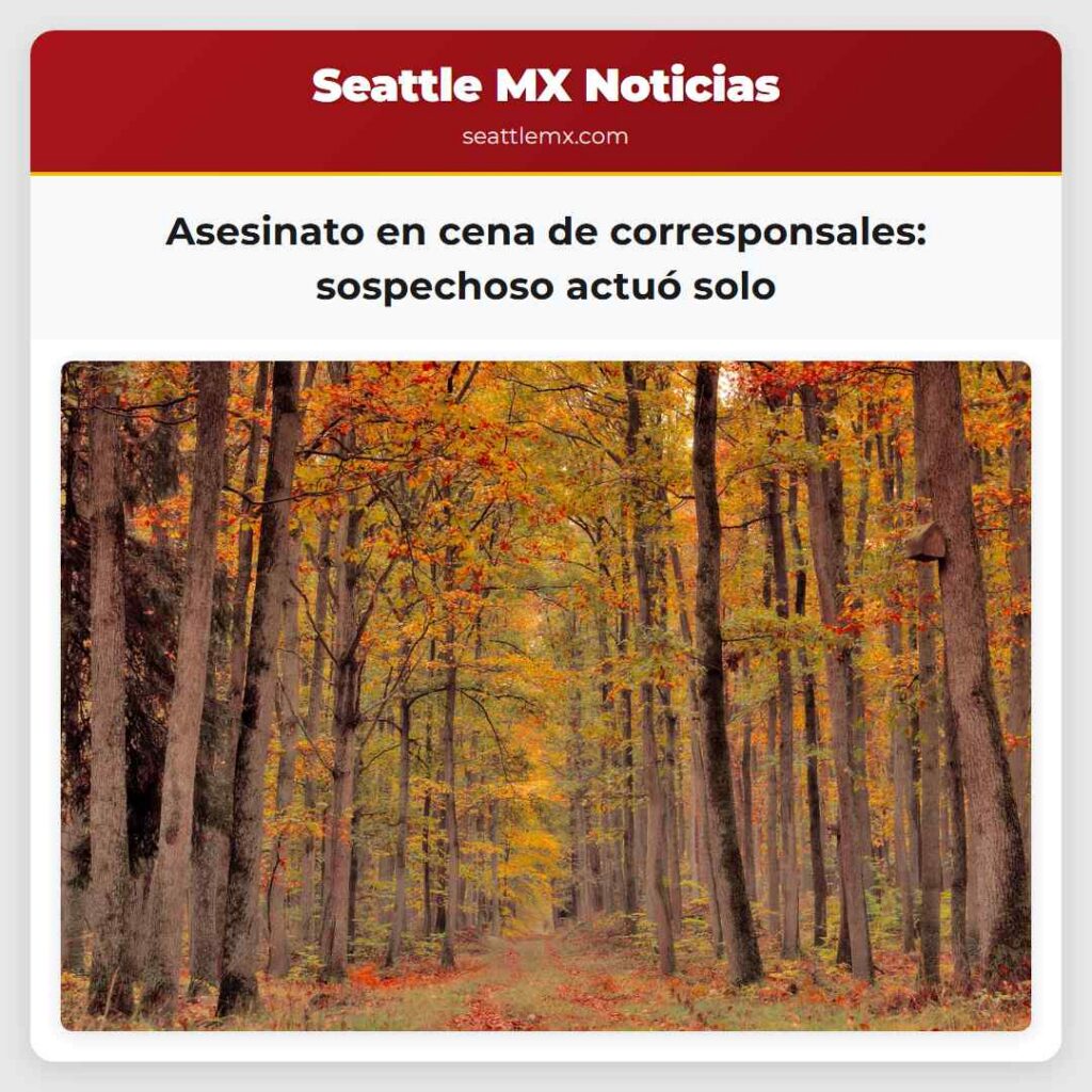 Asesinato en cena de corresponsales: sospechoso