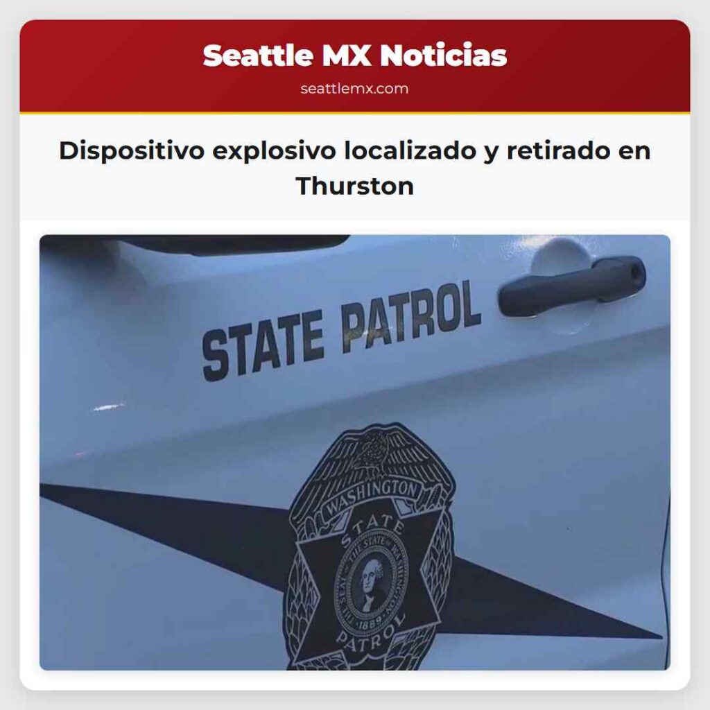Dispositivo explosivo localizado y retirado en