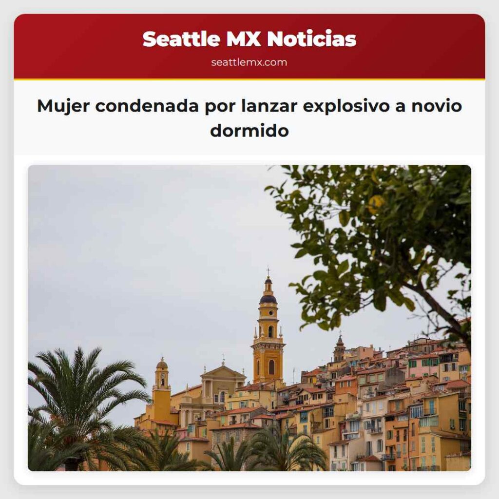 Mujer condenada por lanzar explosivo a novio