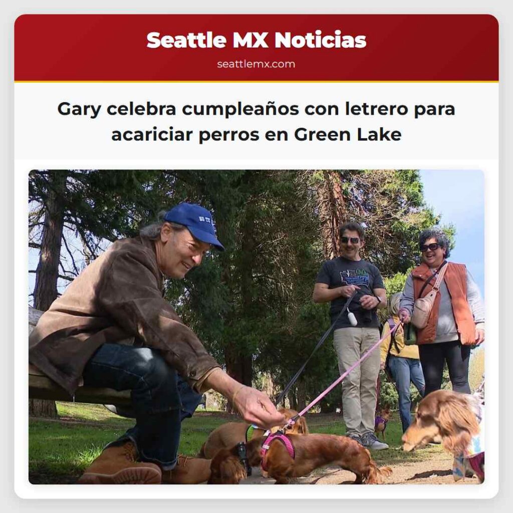 Gary celebra cumpleaños con letrero para