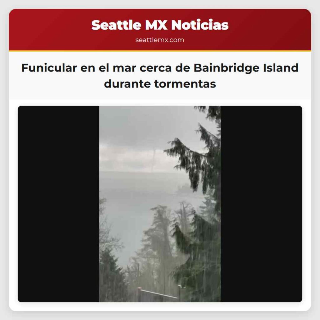 Funicular en el mar cerca de Bainbridge Island