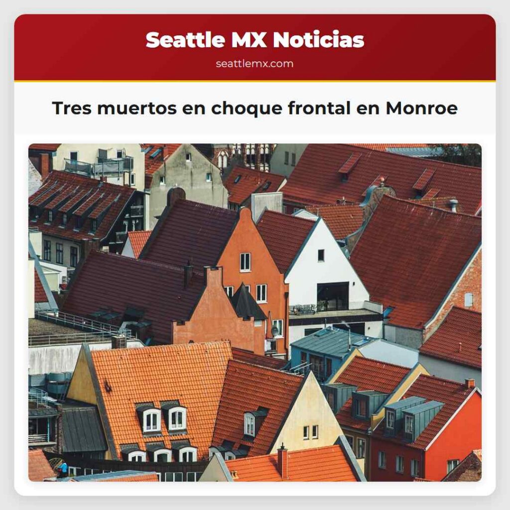 Tres muertos en choque frontal en Monroe