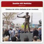 Estatua de Ichiro dañada al ser revelada