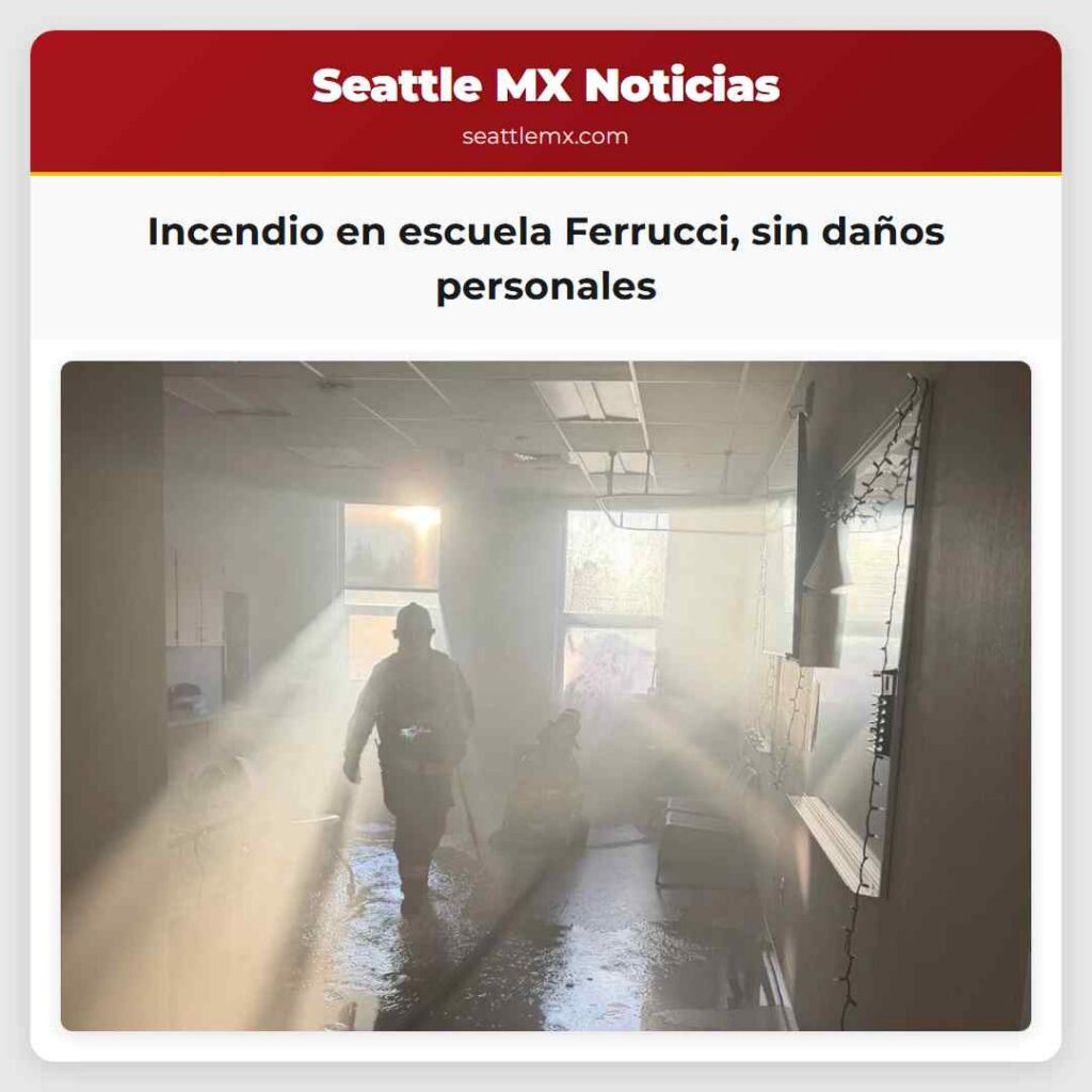Incendio en escuela Ferrucci, sin daños personales