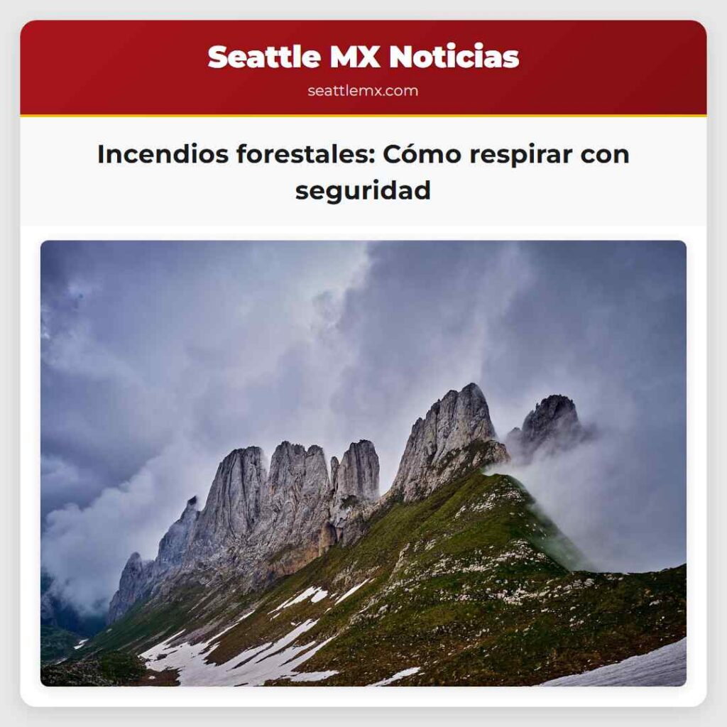 Incendios forestales: Cómo respirar con seguridad