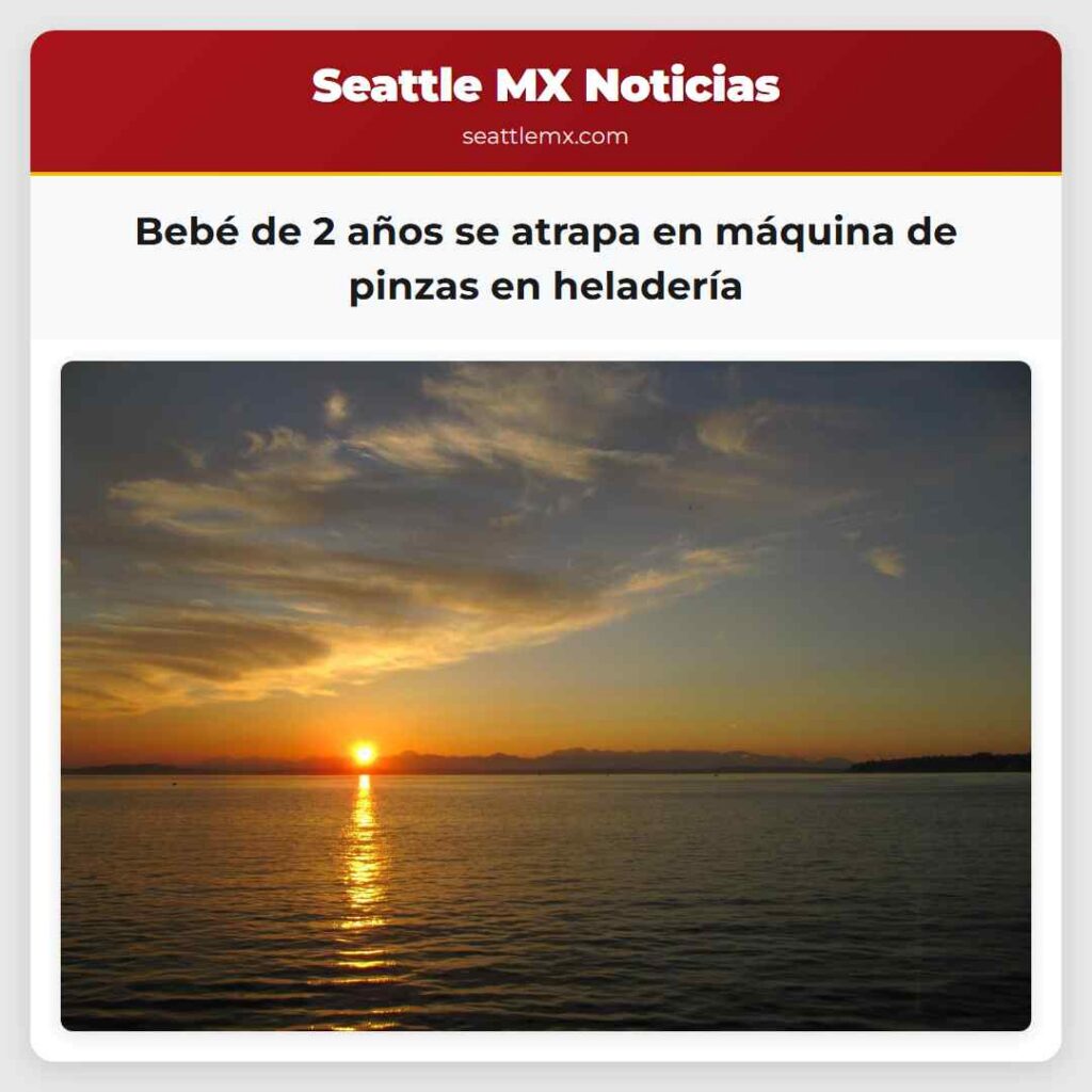 Bebé de 2 años se atrapa en máquina de pinzas en