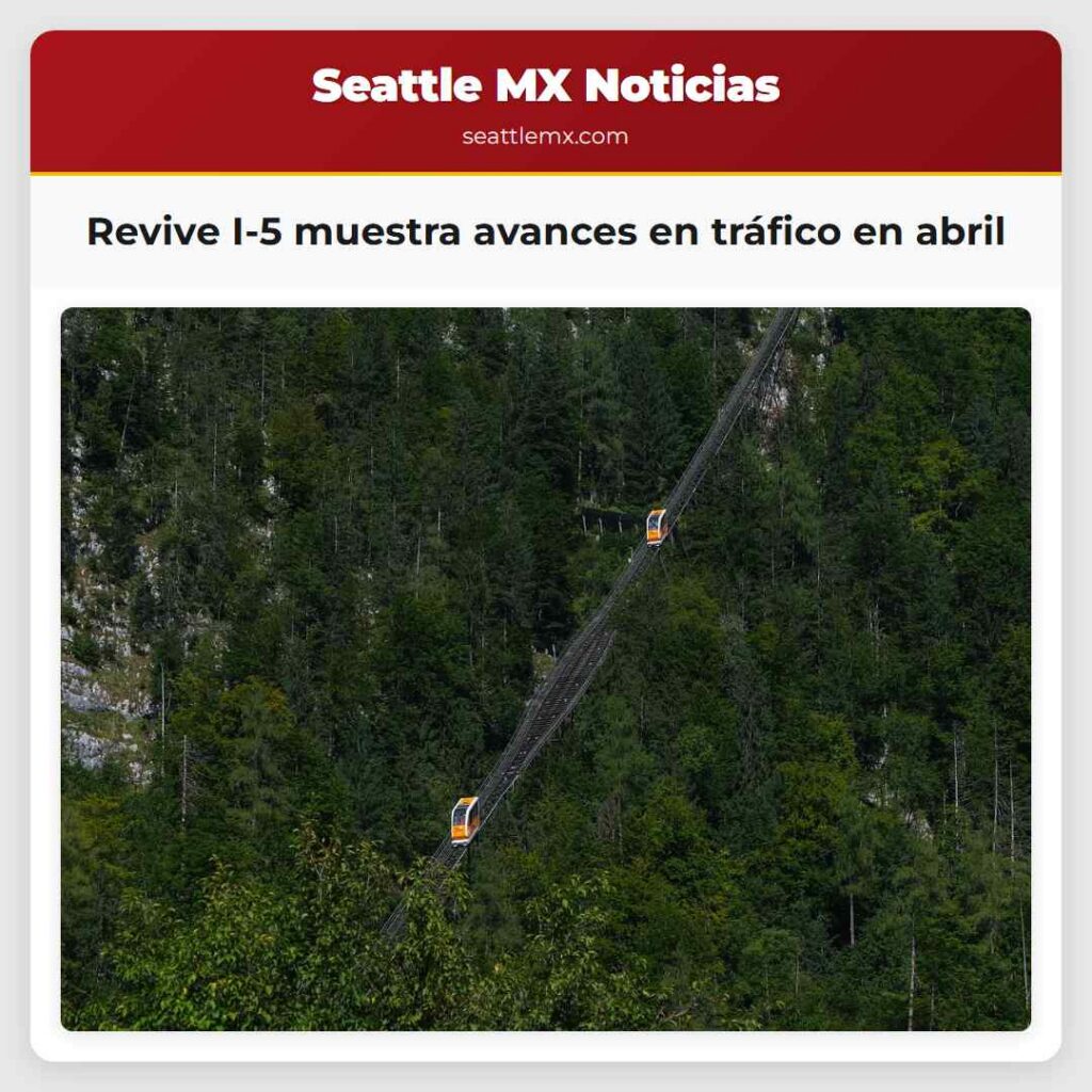 Revive I-5 muestra avances en tráfico en abril