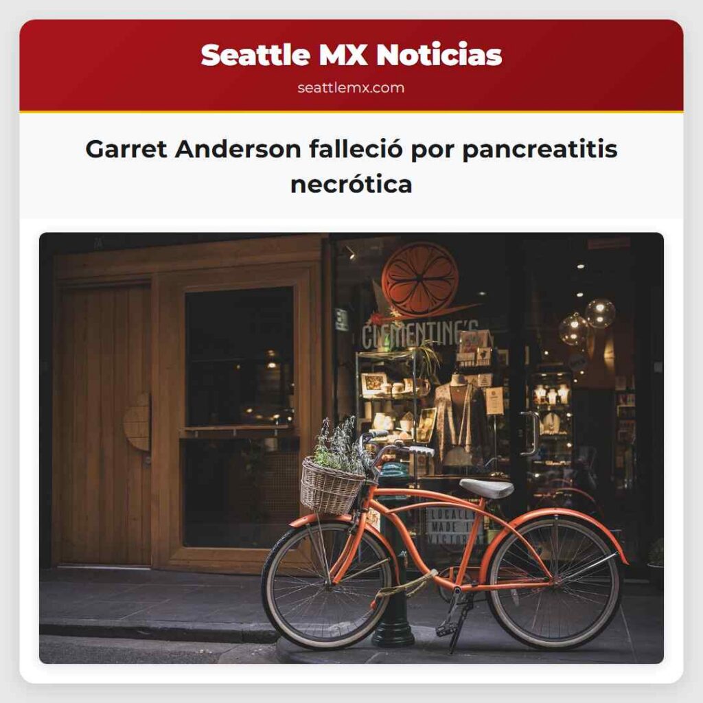 Garret Anderson falleció por pancreatitis