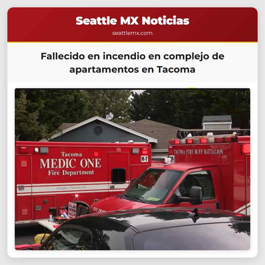 Fallecido en incendio en complejo de apartamentos