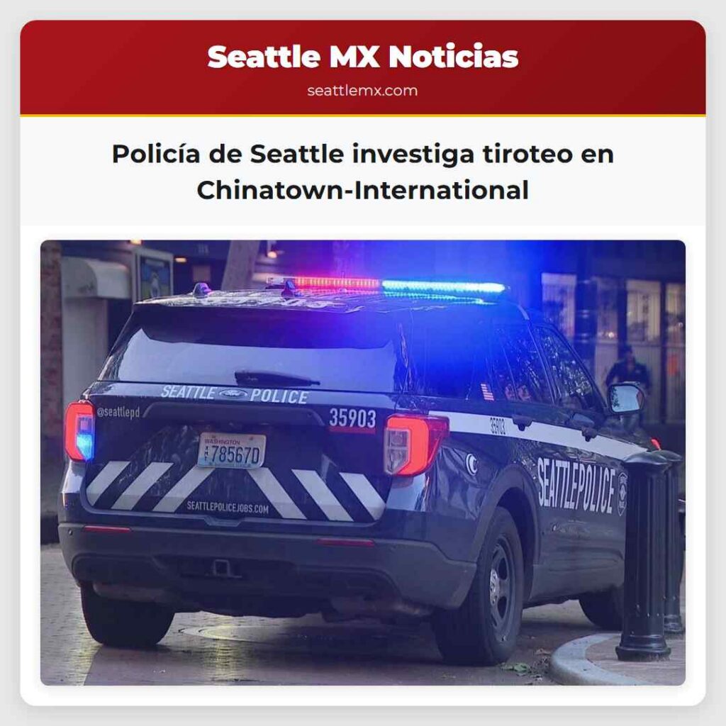 Policía de Seattle investiga tiroteo en