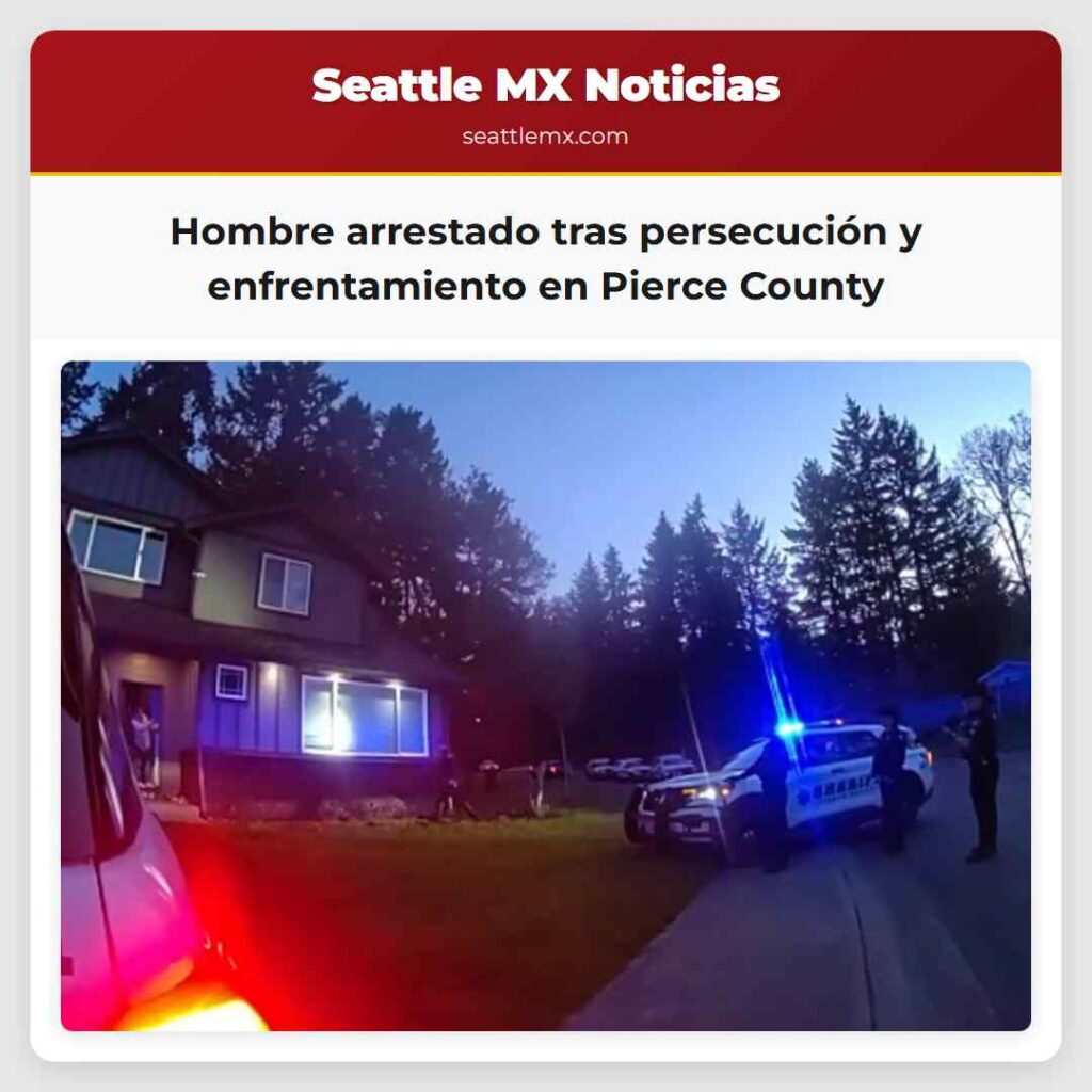 Hombre arrestado tras persecución y