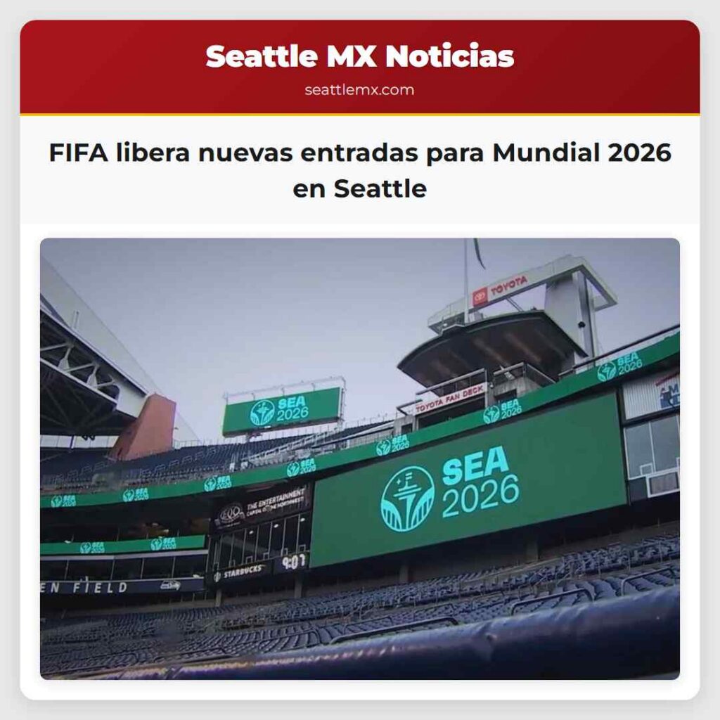 FIFA libera nuevas entradas para Mundial 2026 en