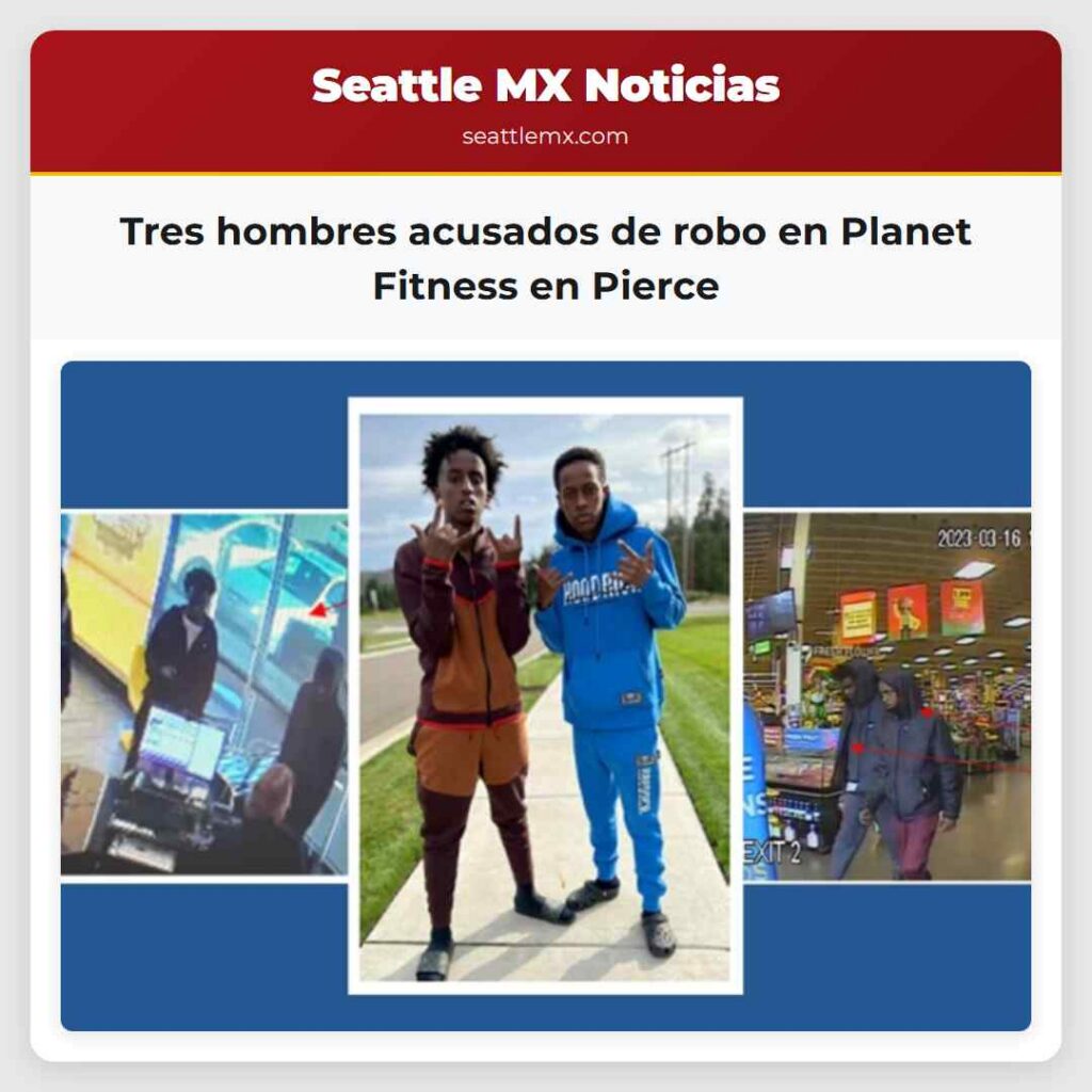 Tres hombres acusados de robo en Planet Fitness