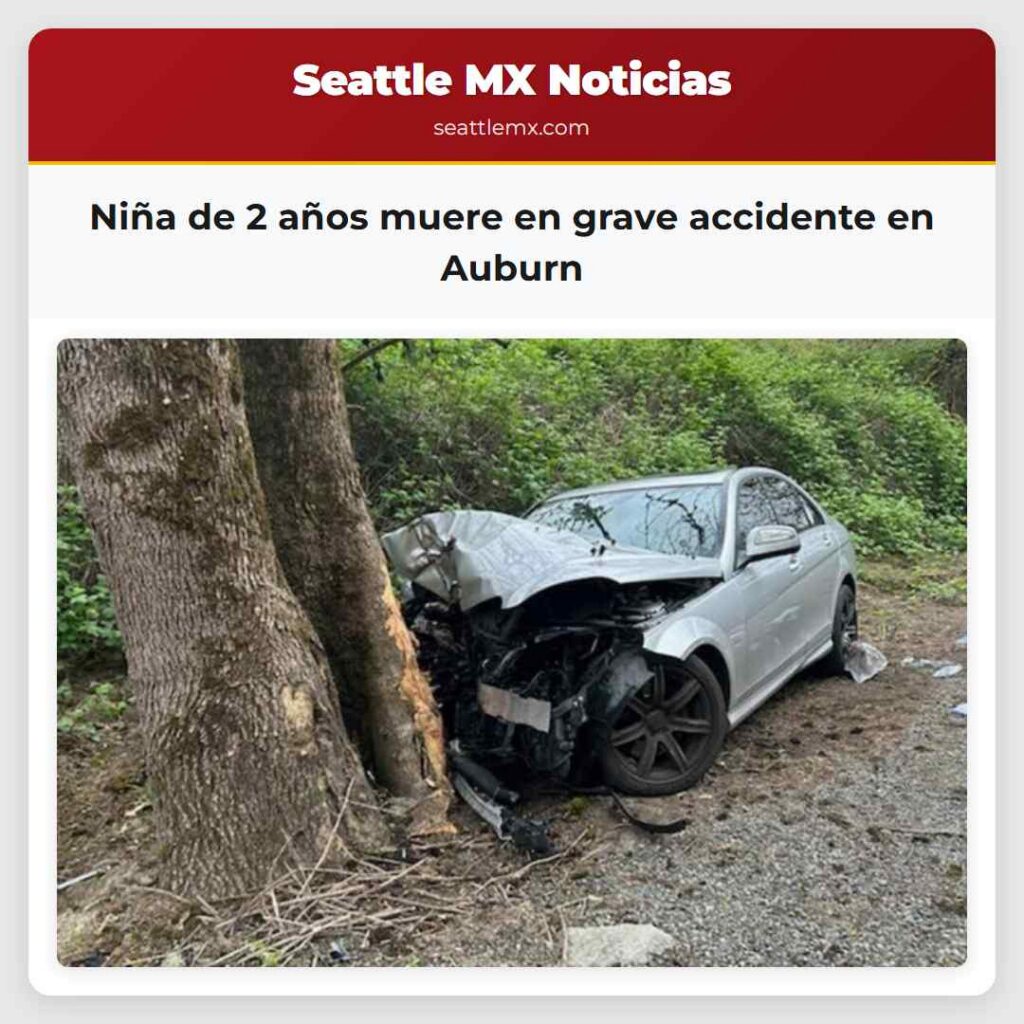 Niña de 2 años muere en grave accidente en Auburn