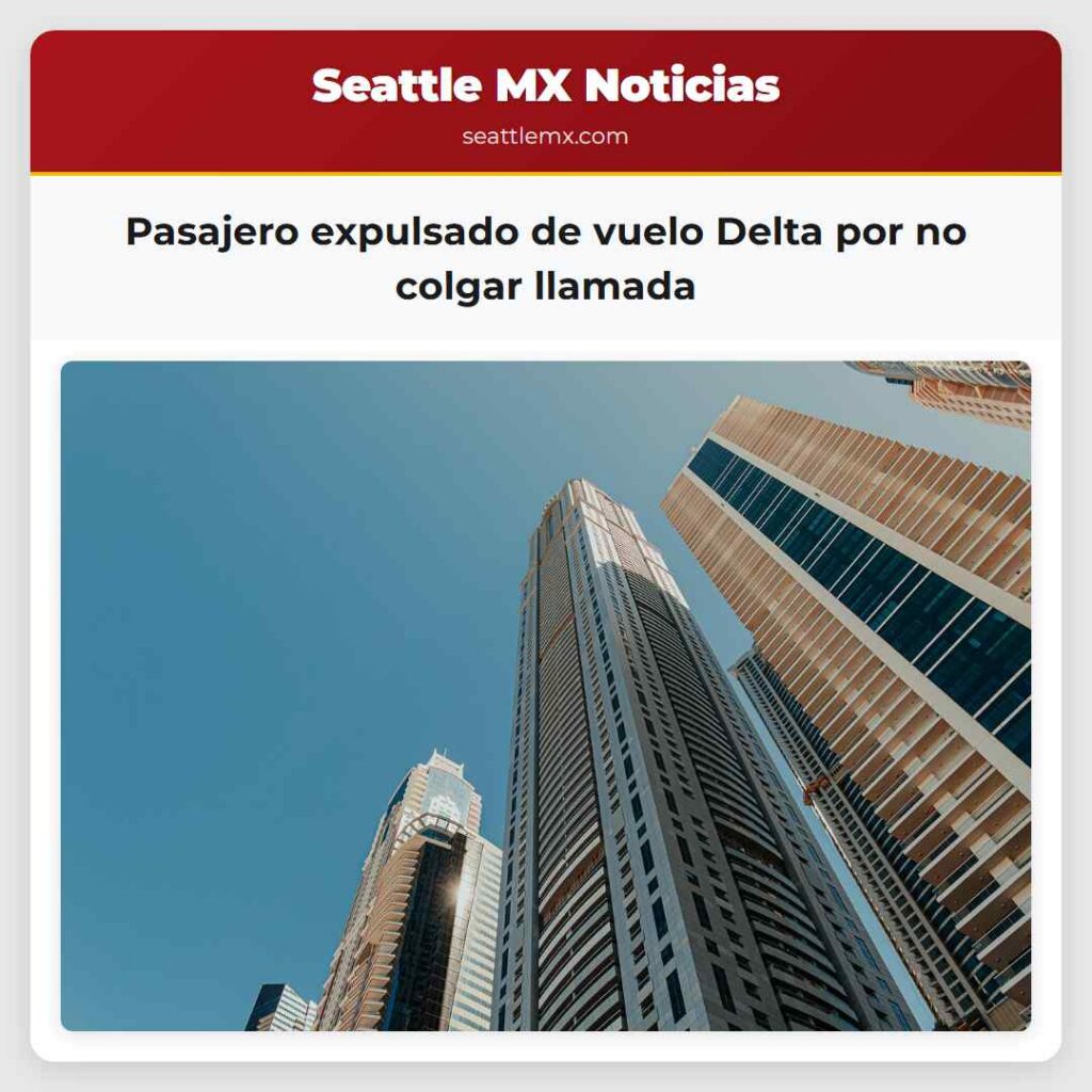 Pasajero expulsado de vuelo Delta por no colgar