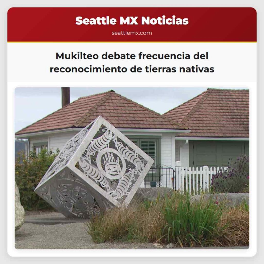 Mukilteo debate frecuencia del reconocimiento de