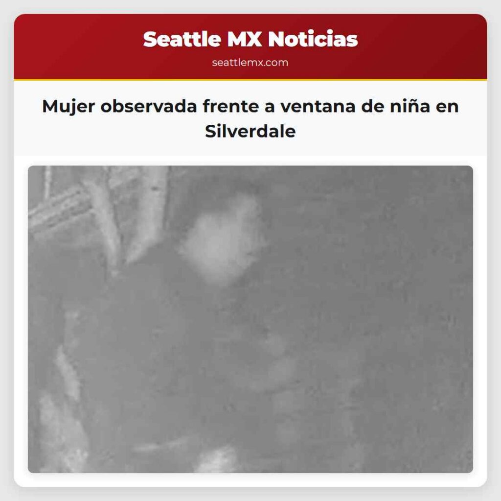 Mujer observada frente a ventana de niña en