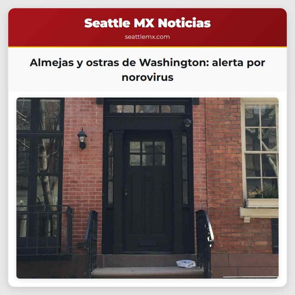 Almejas y ostras de Washington: alerta por