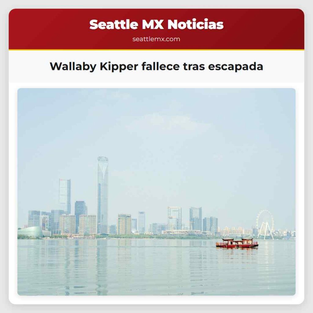 Wallaby Kipper fallece tras escapada