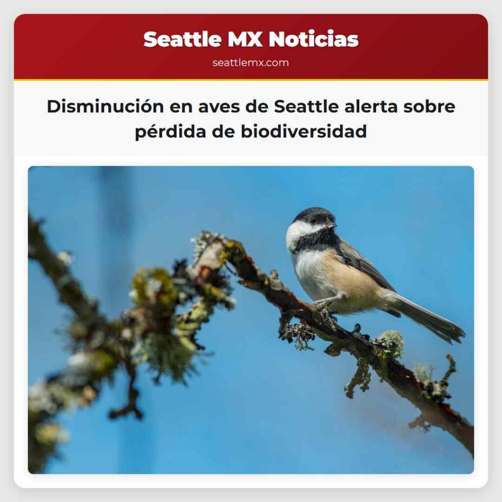 Disminución en aves de Seattle alerta sobre