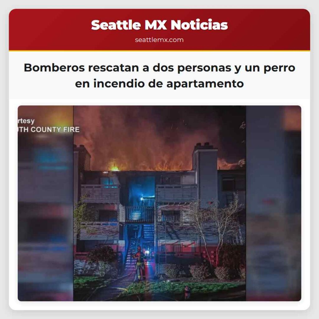 Bomberos rescatan a dos personas y un perro en