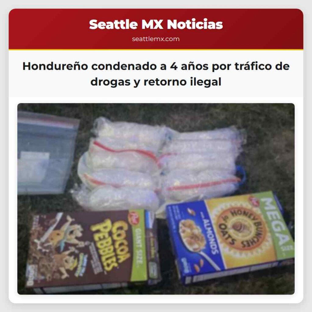 Hondureño condenado a 4 años por tráfico de