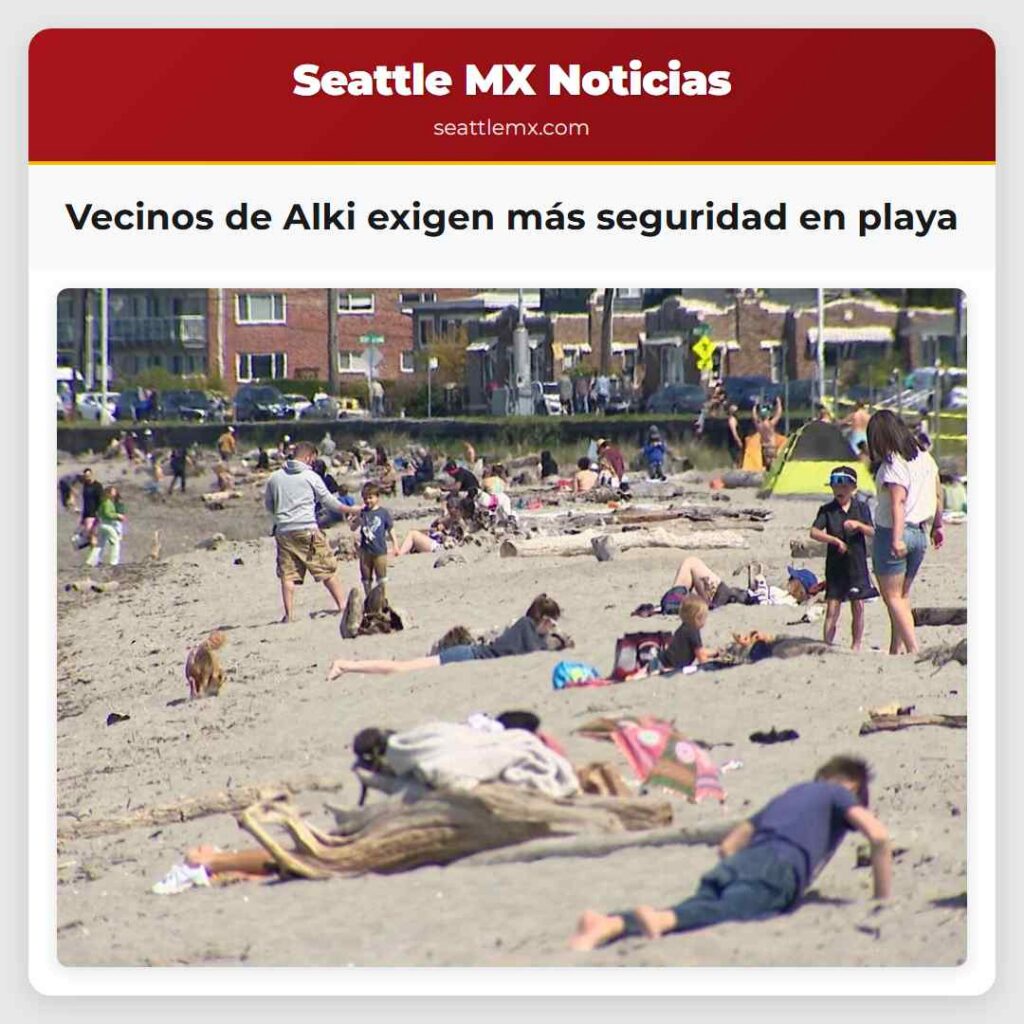 Vecinos de Alki exigen más seguridad en playa