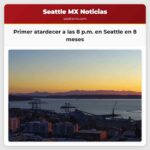 Primer atardecer a las 8 p.m. en Seattle en 8 meses