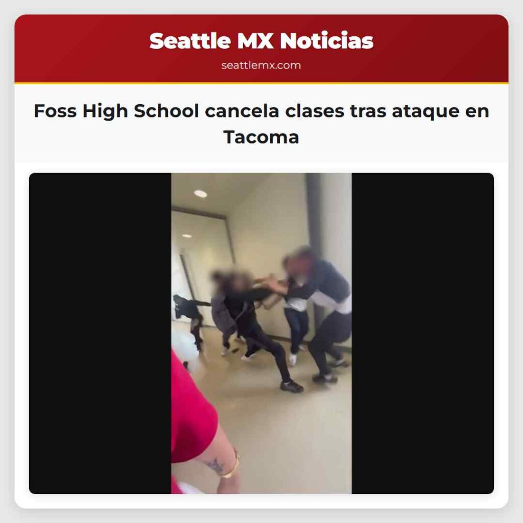 Foss High School cancela clases tras ataque en