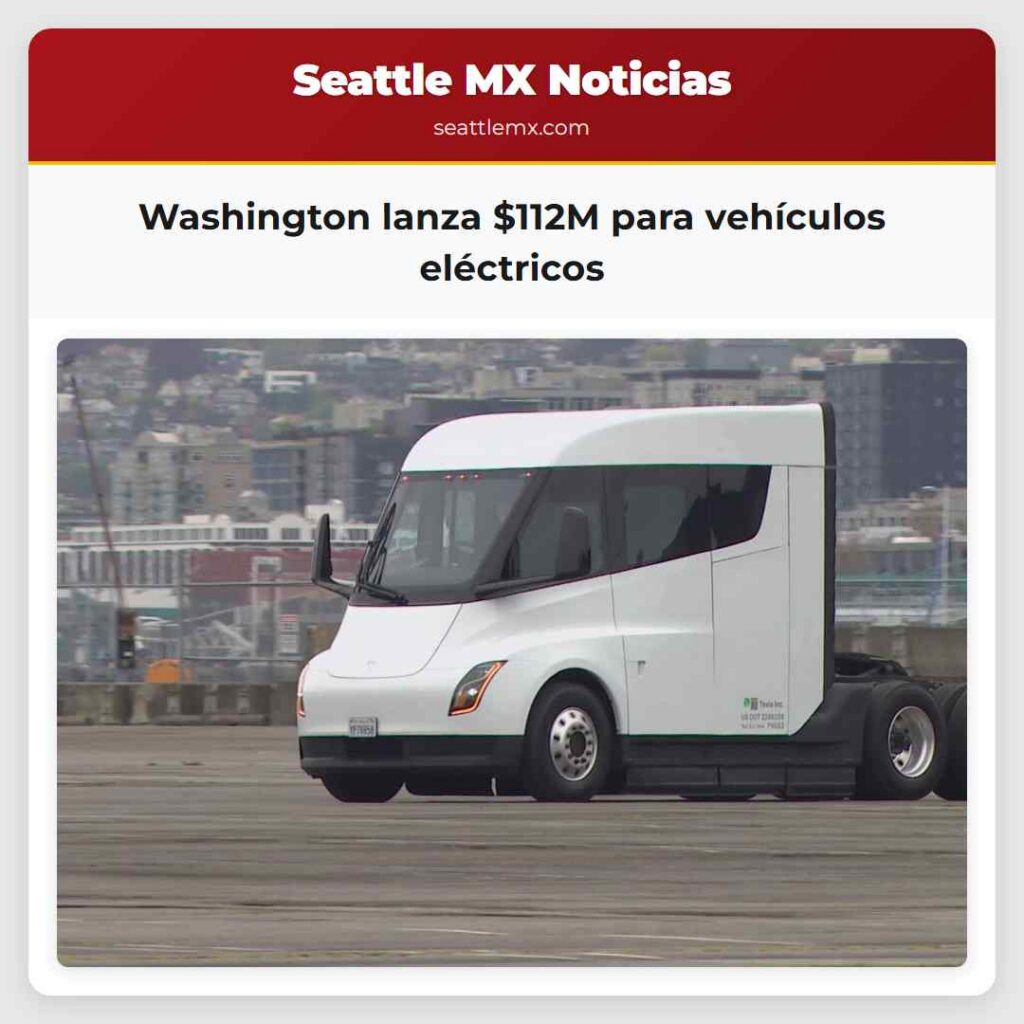 Washington lanza $112M para vehículos eléctricos
