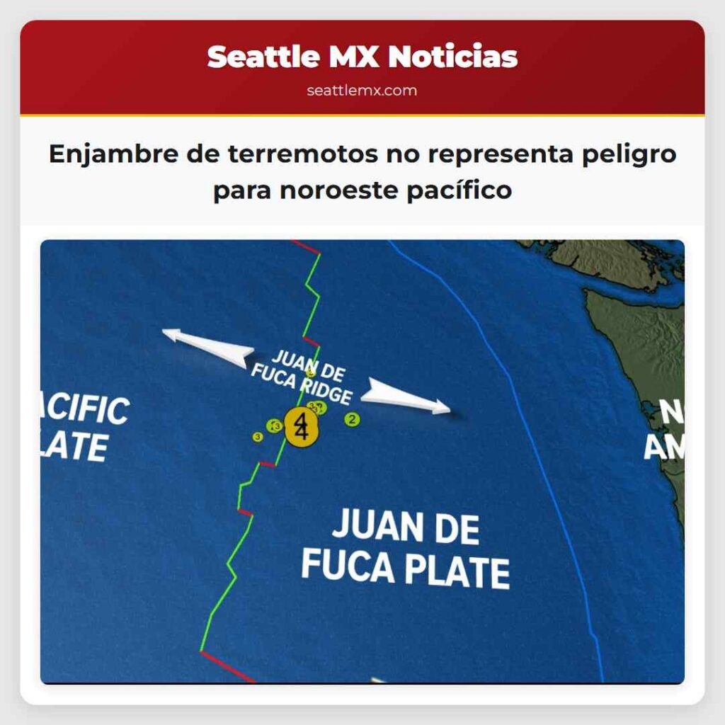 Enjambre de terremotos no representa peligro para
